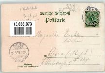 38723 W3370 Rhüden 1899 Lithographie Kaliwerk Direktionsgebäude Kirche Bahnhof