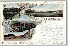 37191 W3411 Katlenburg 1898 Lithographie Domaine