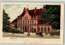 10115 O1197 Johannisthal 1902 Lithographie Bahnhof Nieder-Schöneweide Kutsche