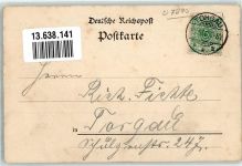 04860 O7290 Torgau 1898 Lithographie Cafegarten Stettegast Gastraum Elbbrücken