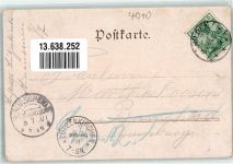 40721 W4010 Hilden 1901 Lithographie Gasthaus Hoppe Gastraum Billardtisch Colleg