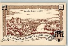 04680 O7241 Colditz - 2. Heimatfest Juli 1926 Das alte Colditz um 1800 sign A. Horne