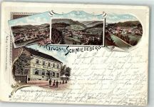 01762 O8239 Schmiedeberg , Osterzgeb 1906 Lithographie Drogerie zum roten Kreuz