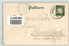 92366 W8431 Hohenfels , Oberpf 1903 Lithographie Schule Gasthaus zur Post