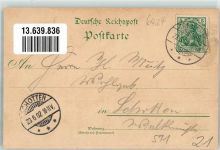 36355 W6424 Grebenhain 1902 Lithographie Kirche Gasthaus zum Darmstädter Hof Hauptstraße