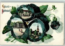 10115 W1000 Mariendorf Lithographie Schule Gasthaus Gröthe Kirche