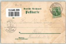 10115 O1157 Karlshorst 1903 Lithographie Fahrradfahrerin Galopprennen Conditorei Pusch Seerosen
