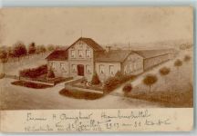 29386 W3122 Hankensbüttel 1917 Foto AK Hof Burghard Ort handschriftlich