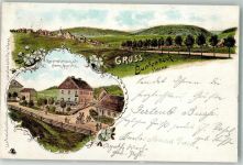 38678 W3392 Buntenbock 1904 Lithographie Gasthaus Moritz