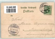38678 W3392 Buntenbock 1904 Lithographie Gasthaus Moritz