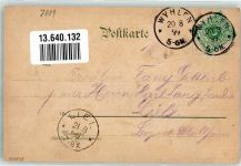 79639 W7889 Wyhlen 1899 Lithographie Gasthaus zum Engel