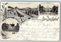 Dievenow Dziwnow 1897 Lithographie Kurhaus Villa Silvana