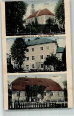 Ulbersdorf Wojcieszyn - Kirche Pfarrhaus Schule Pilgramsdorf