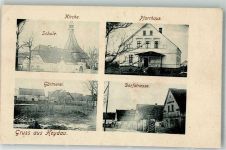 Freystadt Kisielice Werbe AK Heydau Werbung Rösterei Bever Stettin Kirche Gärtnerei