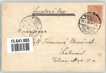 Schönbrunn Kr. Sprottau Jablonów 1899 - Bahnhof von der Brücke gesehen