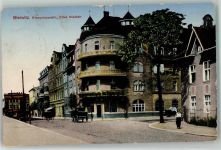 Gleiwitz Gliwice 1915 - Kronprinzenstraße Ecke Niedtstraße