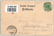 33775 W4804 Loxten 1897 Lithographie Vorläufer Kirche Gasthaus Schloß