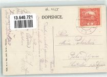 Obrnice Obernitz 1919 - Gasthaus zur böhmischen Krone Maticni Schule