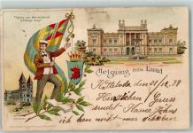 Lund 1899 Lithographie Universität