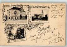Glogau Glogow 1900 - Freystadt Post Ev. Kirche Zeughaus Nepomukbrücke