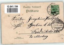 Woldenberg Dobiegniew 1899 Lithographie Kirche Denkmal Storchnest