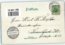 Berneuchen Barnowko 1899 Lithographie Schloss Gasthaus Stephan Postamt Kirche