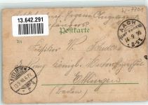 78267 W7701 Aach , Hegau 1898 Lithographie Geschäftshaus Aach-Quelle