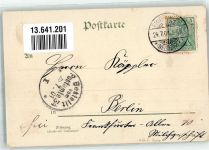 Friedeberg Neumark Strzelce Krajenskie 1901 Lithographie Gymnasium Kriegerdenkmal