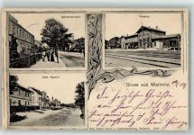 Mallmitz Malomice 1904 - Bahnpost Zug 233 Bahnhof Bahnhofstrasse
