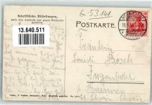 Bernstadt Bierutów 1908 - Rathaus Postamt Städt. Schlachthaus