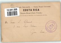 Puerto Limon 1904 - Frankatur vorne Ort lt. Stempel