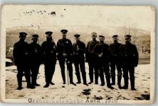 87534 W8974 Aach i Allgäu 1916 Privatfoto AK Grenzschutzwache Aach Winter