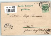 49176 W4517 Hilter am Teutoburger Wald 1904 Lithographie Schule Kirche