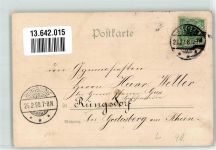 57072 W5900 Eiserfeld 1908 Lithographie Unter-Hengsbach Gasthaus Hof Hengsbach Eisenbahn