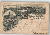 Svendborg 1898 Lithographie Hotel Vorläufer