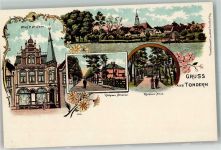 Tondern Tonder Lithographie Richtsen Allee
