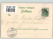 Tandslet Sogn 1902 Lithographie Ort lt. Stempel Mummarkfähre