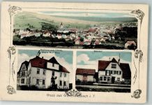 61279 W6394 Grävenwiesbach 1911 - Bahnhof Gasthaus zum Löwen Stempel AK-Archiv Deusing