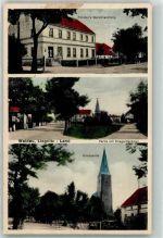 Waldau / Oberlausitz Wykroty 1933 - Kirche Förster´s Warenhandlung