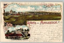 37139 W3404 Adelebsen 1904 Gebrauchsspuren Lithographie Schloß und Rittergut Adelebsen