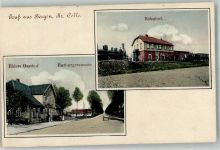 29303 W3103 Bergen , Kr Celle 1908 - Bahnhof Gasthaus Ehler Harburgerstraße