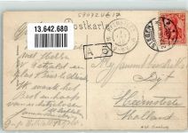57072 W5900 Weidenau , Sieg 1906 Foto AK Straßenbahn-Haltestelle