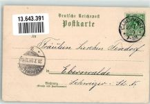 10115 O1157 Karlshorst 1899 Gebrauchsspuren Lithographie Rennbahn Hotel & Gasthaus Fürstenhaus Ballsaal Hufeisen Reitergerte