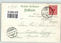 48565 W4430 Borghorst , Westf 1899 Lithographie Krankenhaus Münster Straße Post Rathaus
