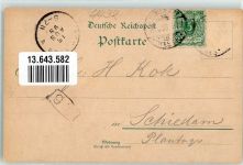 48599 W4432 Gronau Westf. 1898 Lithographie Hotel zum Engel