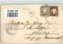 85778 W8048 Haimhausen , Oberbay 1903 Lithographie Villa Buttersack Schloss Malsteig