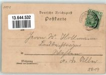 27321 W2819 Thedinghausen 1900 Lithographie Erbhof Kirche A.H. Lüesse Uhrenhandlung