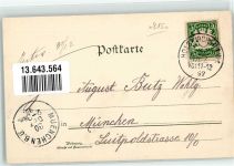 83607 W8150 Holzkirchen , Oberbay 1897 Lithographie Gasthaus zum Hausl-Bräu Taubenberg Bahnhof