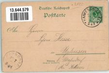 29386 W3122 Hankensbüttel 1899 Lithographie Marktplatz Gasthaus Mentzhausen