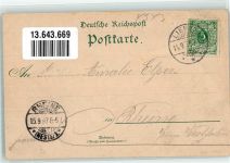 49536 W4543 Lienen , Westf 1897 Lithographie Amtshaus Gasthaus zur Post Kriegerdenkmal